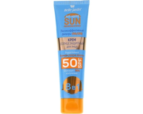 Belle Jardin 100ml Günden goraýan ýüz üçin krem spf 50