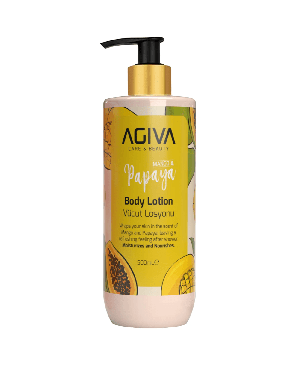 Agiva ideg we gözellik bedeni losyon mango papaýa