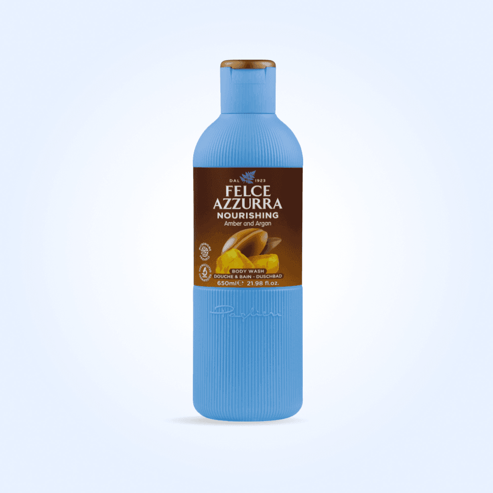 Iýmitlendiriji duş geli 650 ml – Amber we Argan