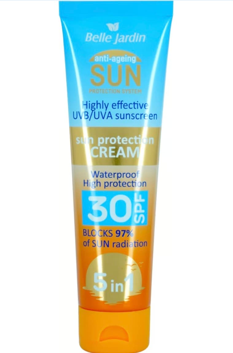 Belle Jardin 100ml suwa çydamly günden goraýjy krem SPF 30