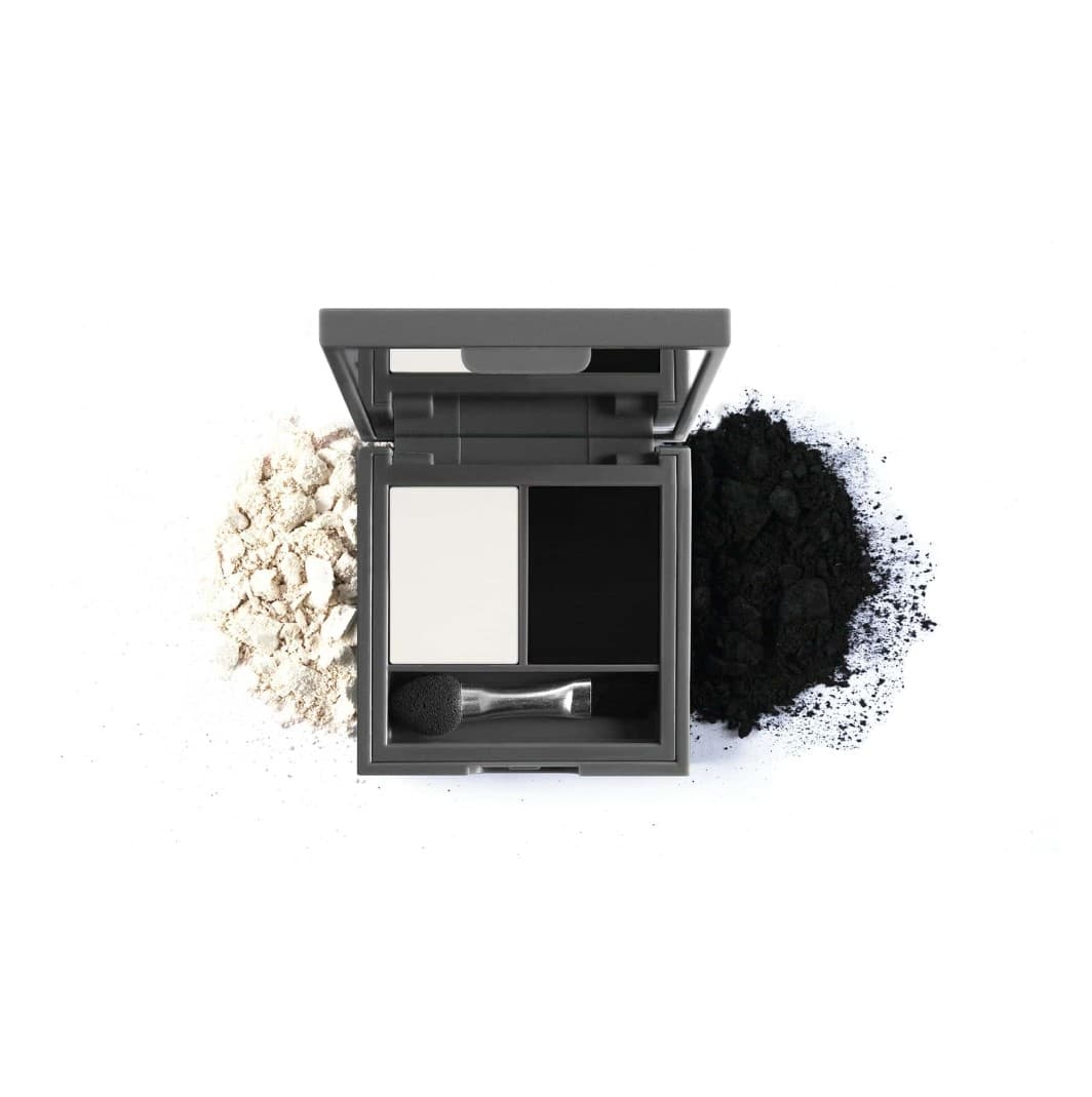 Duo eyeshadow - 1 pearly white 2 black velvet
