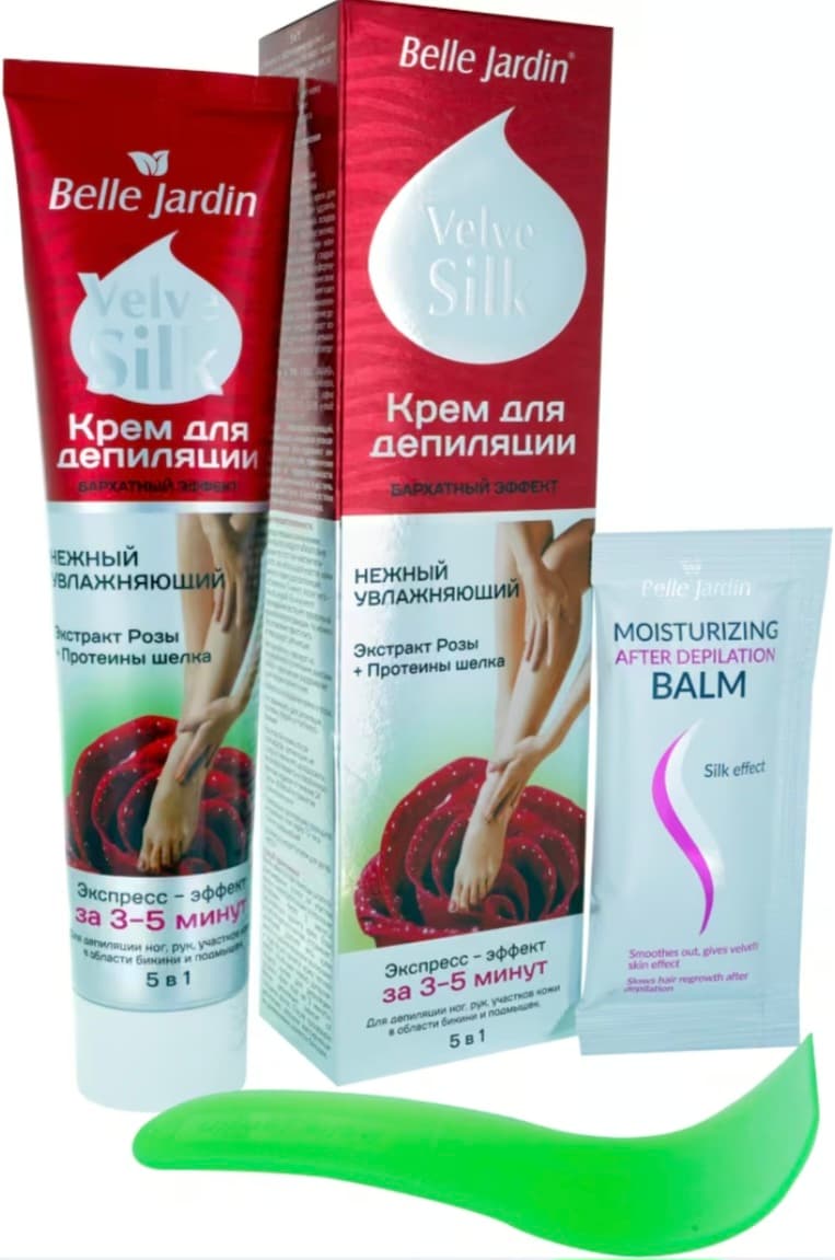 Belle Jardin 125ml 1-de 5 "mahmal täsirli" depilýasiýa üçin krem