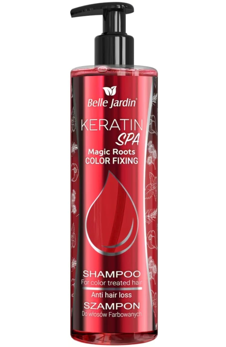 Belle Jardin 400ml Boýalan we dökülmäge ýykgyn saçlar üçin dikeldiji şampun