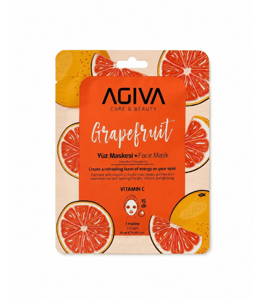Agiva Care & Beauty Greýpfrutly (Witamin C) mataly maska