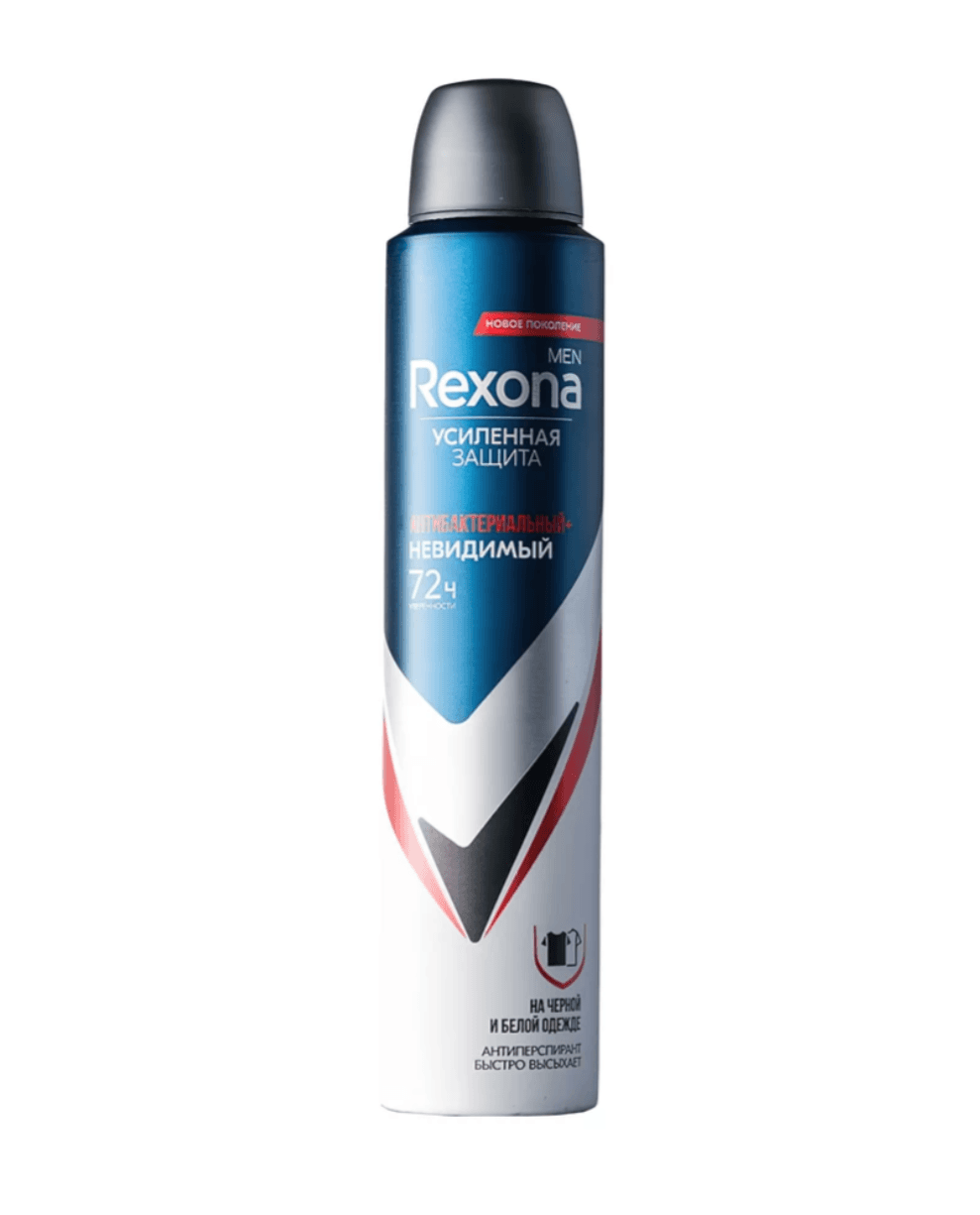REXONA MEN антиперспирант-аэрозоль Антибактериальный 200 мл