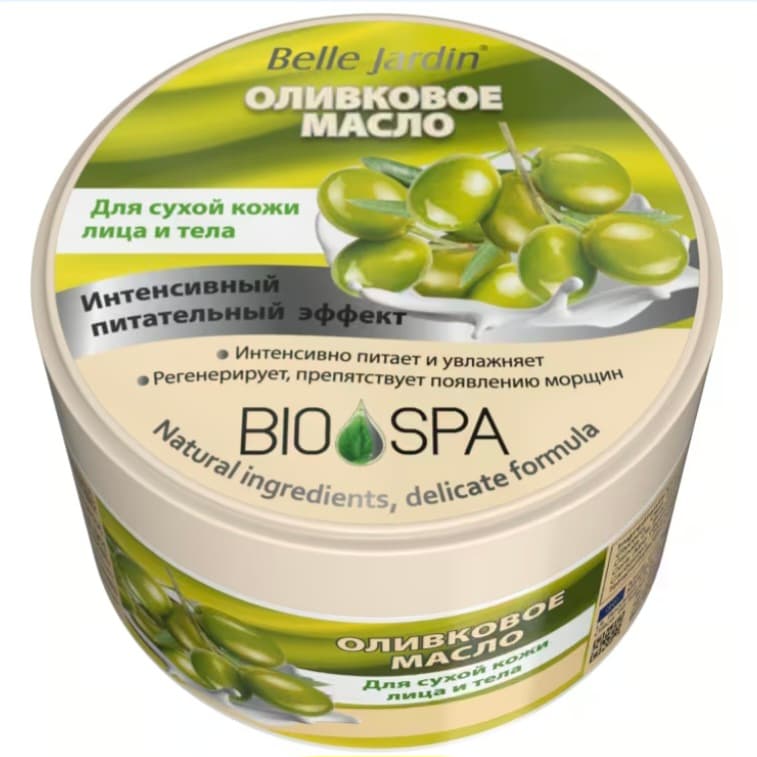 Belle Jardin 200ml zeýtun ýagyñ esasynda ýüz we beden üçin nemlendiriji krem
