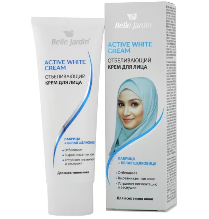 Belle Jardin 75ml active white lakrisa we ak tutly ýüz üçin agardyjy krem